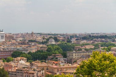Roma, İtalya. Şehrin havadan görünümü