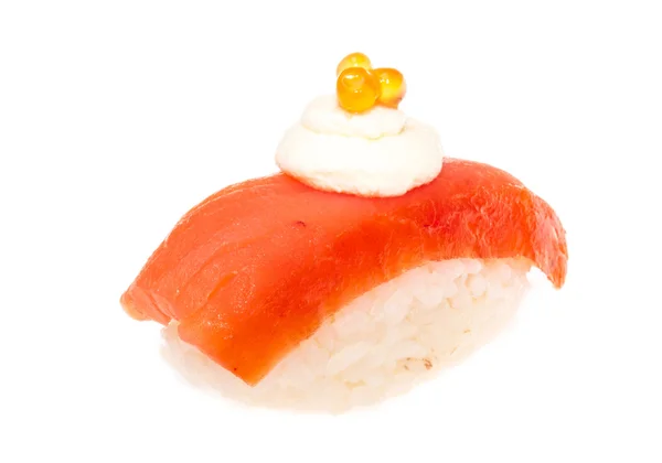 Salmon sushi on a White background — Stock Photo, Image