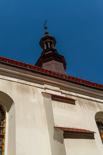 Překrásná Fasáda domu starého města v Krakově, Polsko — Stock fotografie