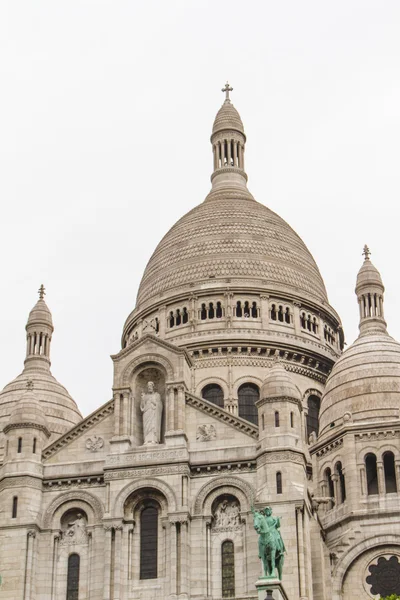 Den yttre arkitekturen i sacre coeur, montmartre, paris, fra — Stockfoto