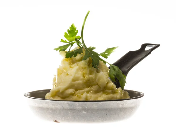 Картофельное пюре на сковороде — стоковое фото