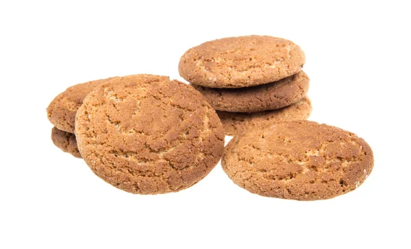 Hoop heerlijke koekjes geïsoleerd op witte achtergrond — Stockfoto