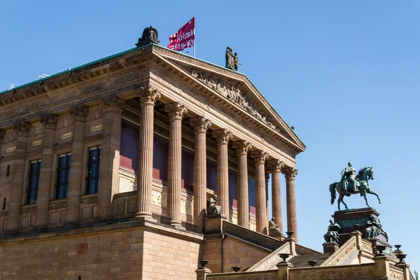 Alte nationalgalerie üzerinde museumsinsel Berlin, Almanya
