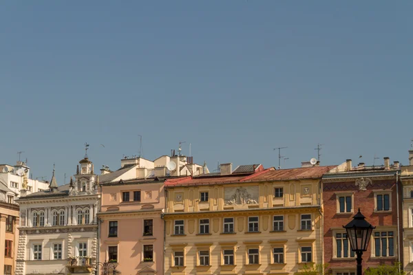 Gyönyörű homlokzatát régi városháza, Krakkó, Lengyelország — Stock Fotó