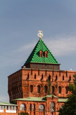 Yaz aylarında Nijniy novgorod, Kremlin duvarı. Rusya