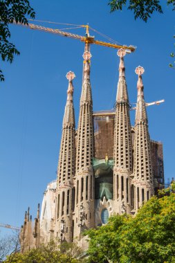 Barcelona, İspanya-25 Haziran: sagrada familia 25 Haziran 2012