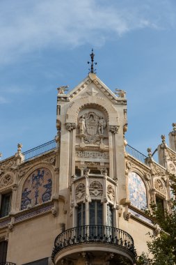 bir palma de mallorca, mallorca, Balear Adaları'nda mainstreet,