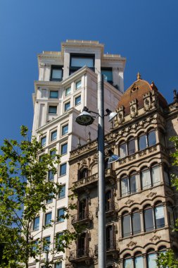 Eski güzel mimari Barcelona (İspanya)