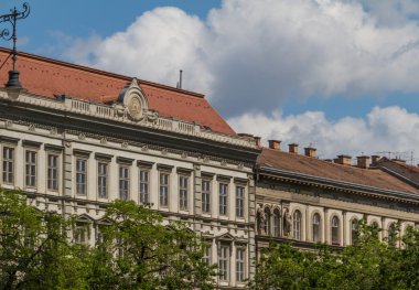 tipik binalar 19. yüzyıl budape buda castle bölgesinde