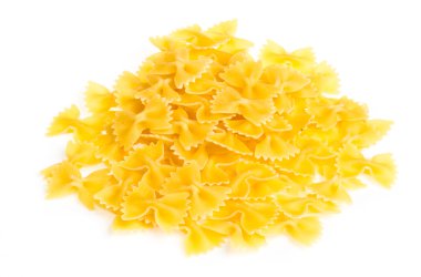 farfalle makarna, izole