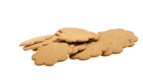 Sweet cookies isolated on a white background — Stock Photo, Image