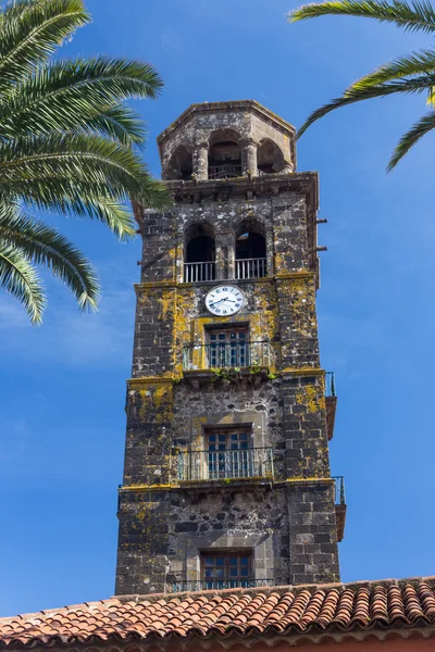 Campanario de la Iglesia de La Concepción en La Laguna, Tenerife Sp — Foto de Stock