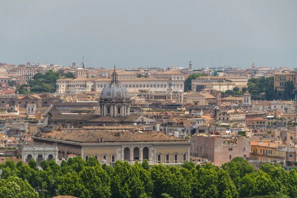 Serie - Italië reizen. bekijken boven het centrum van rome, Italië. — Stockfoto