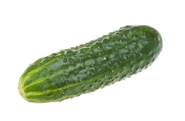 Healthy food. The green cucumbers isolated on white background — Stock Photo, Image