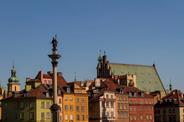 Praça do Castelo em Varsóvia, Polônia — Fotografia de Stock