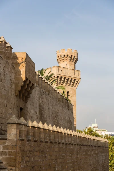 Almudaina de Palma de Maiorca na ilha de Maiorca Baleares — Fotografia de Stock