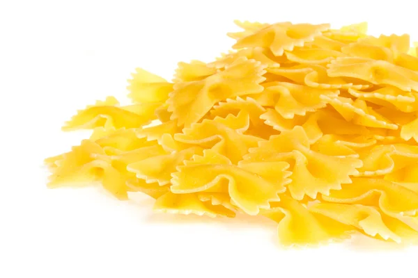 Farfalle Pasta, isoliert — Stockfoto