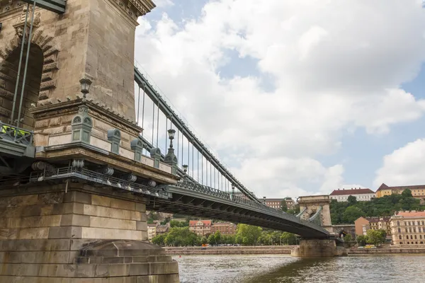 Łańcuch most w Budapeszcie, Węgry — Zdjęcie stockowe