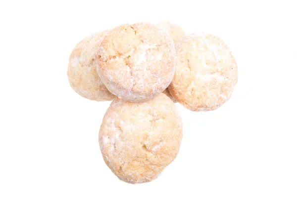 Zoete koekjes geïsoleerd op een witte achtergrond — Stockfoto