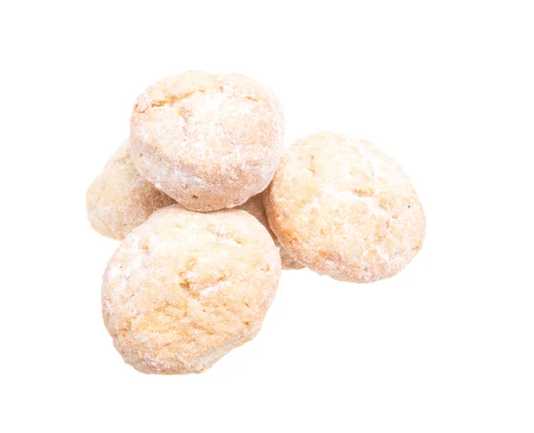 Zoete koekjes geïsoleerd op een witte achtergrond — Stockfoto