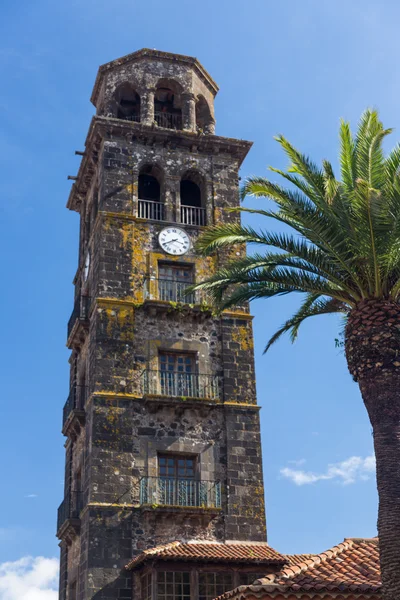 Zvonice iglesia de la concepcion v la laguně, tenerife sp — Stock fotografie