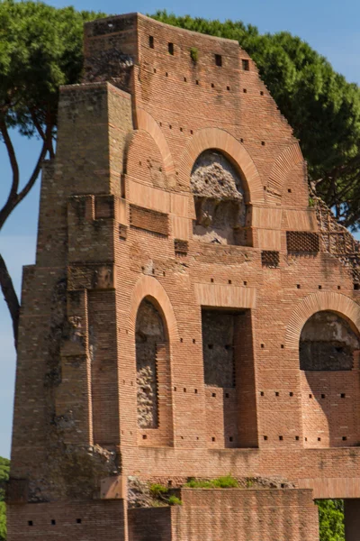 Roman ruins in Rome, Forum Stock Image