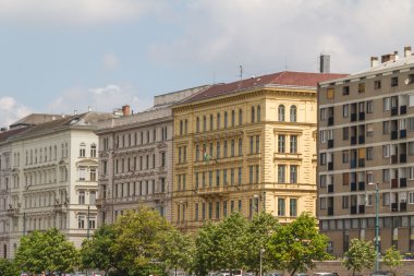 tipik binalar 19. yüzyıl budape buda castle bölgesinde
