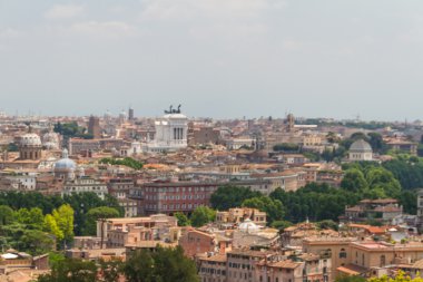 Roma, İtalya. Şehrin havadan görünümü