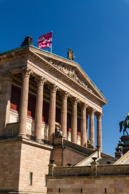 Alte nationalgalerie üzerinde museumsinsel Berlin, Almanya