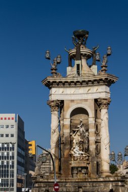 Eski güzel mimari Barcelona (İspanya)