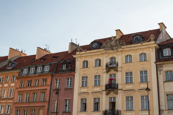 Slottstorget i Warszawa, Polen — Stockfoto