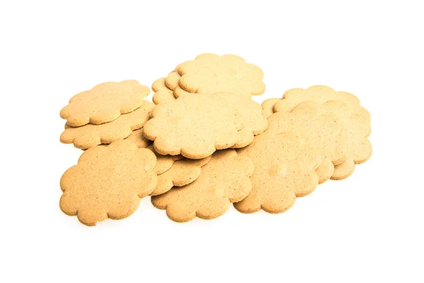 Biscoitos doces isolados em um fundo branco — Fotografia de Stock