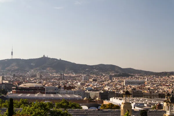 Панорамный вид на Skyline Барселоны. Испания . — стоковое фото