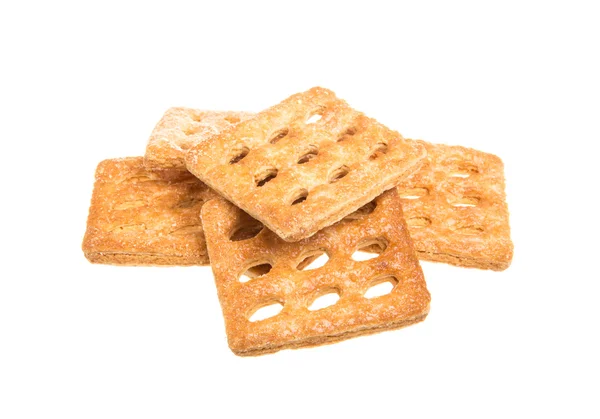 Zoete koekjes geïsoleerd op een witte achtergrond — Stockfoto