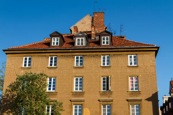 Kasteel plein in Warschau, Polen — Stockfoto