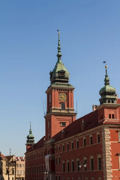 Βαρσοβία, Πολωνία. παλιά πόλη - διάσημο Βασιλικό Κάστρο. μνημείο παγκόσμιας κληρονομιάς της UNESCO. — Φωτογραφία Αρχείου