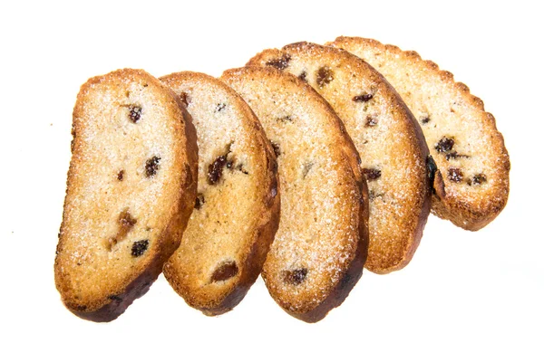 흰 배경의 쿠키 — 스톡 사진