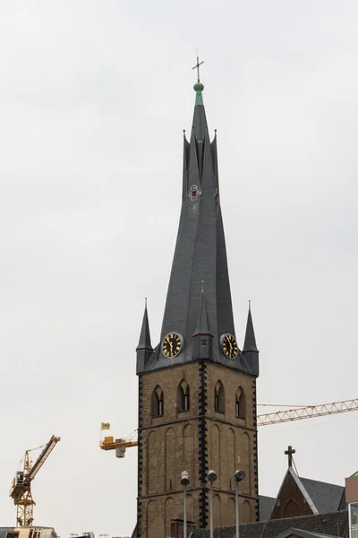 Het historische centrum van Düsseldorf (Duitsland) op de Rijn (Stit — Stockfoto
