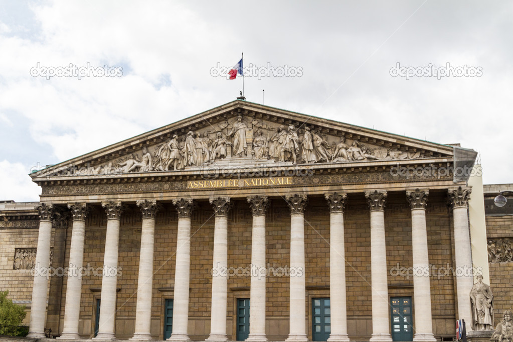 Assemblee Nationale (Palais Bourbon) - the French Parliament.