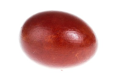 Kırmızı Paskalya yortusu yumurta