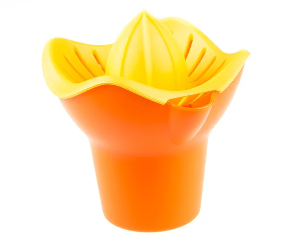 Narancssárga műanyag citromprés — Stock Fotó