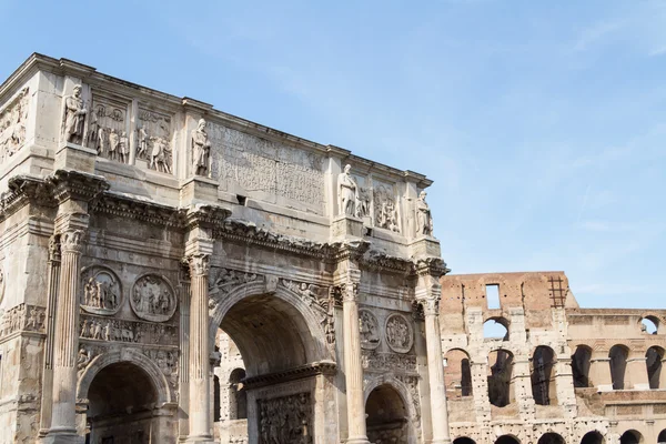 O Arco de Constantino, Roma, Itália — Fotografia de Stock