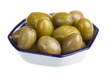 Beyaz arka plan üzerinde izole turşusu domates