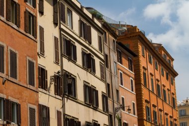 Roma, İtalya. eski şehrin tipik mimari detaylar