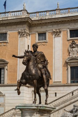 Roma, İtalya 'daki Campidoglio Meydanı