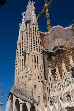 Barcelona İspanya - 28 Ekim: La Sagrada Familia - impressiv