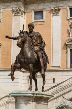 Roma, İtalya 'daki Campidoglio Meydanı