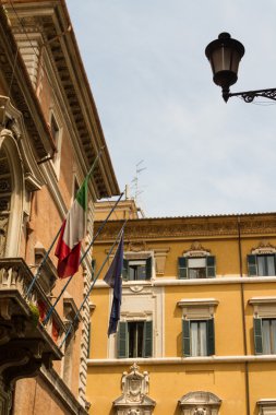 Roma, İtalya. eski şehrin tipik mimari detaylar