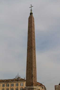 anıt, piazza del popolo, Roma, İtalya.