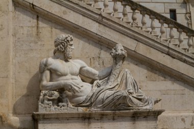 Roma, İtalya. eski şehrin tipik mimari detaylar